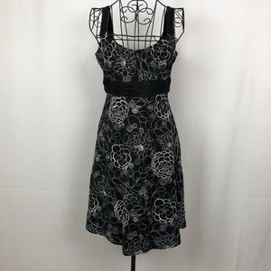 Evan-Picone floral empire waist dress 6P